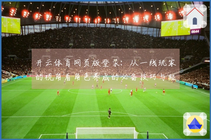 开云体育网页版登录：从一线玩家的视角看角色养成的必备技巧与经验分享